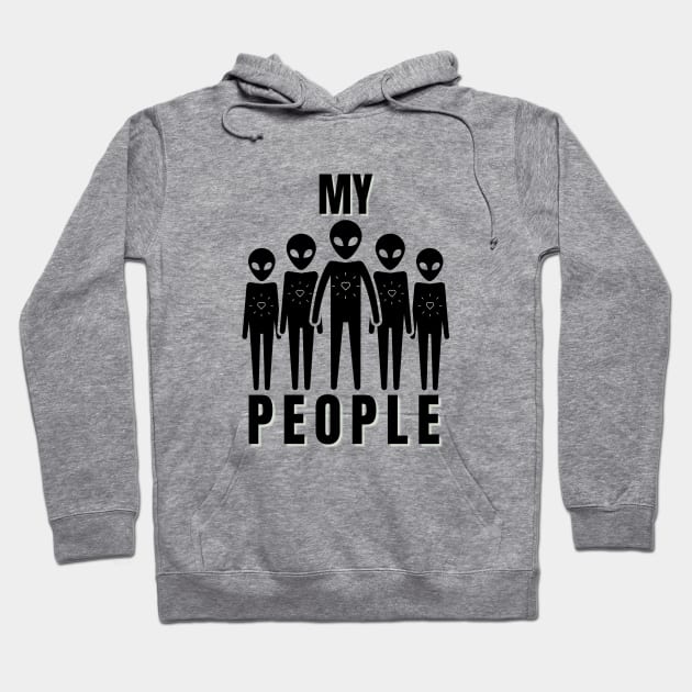 My People Hoodie by Rebecca Abraxas - Brilliant Possibili Tees